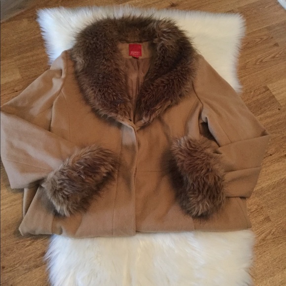 Esprit Jackets & Blazers - Esprit Wool Coat w/ Fur Size XL
